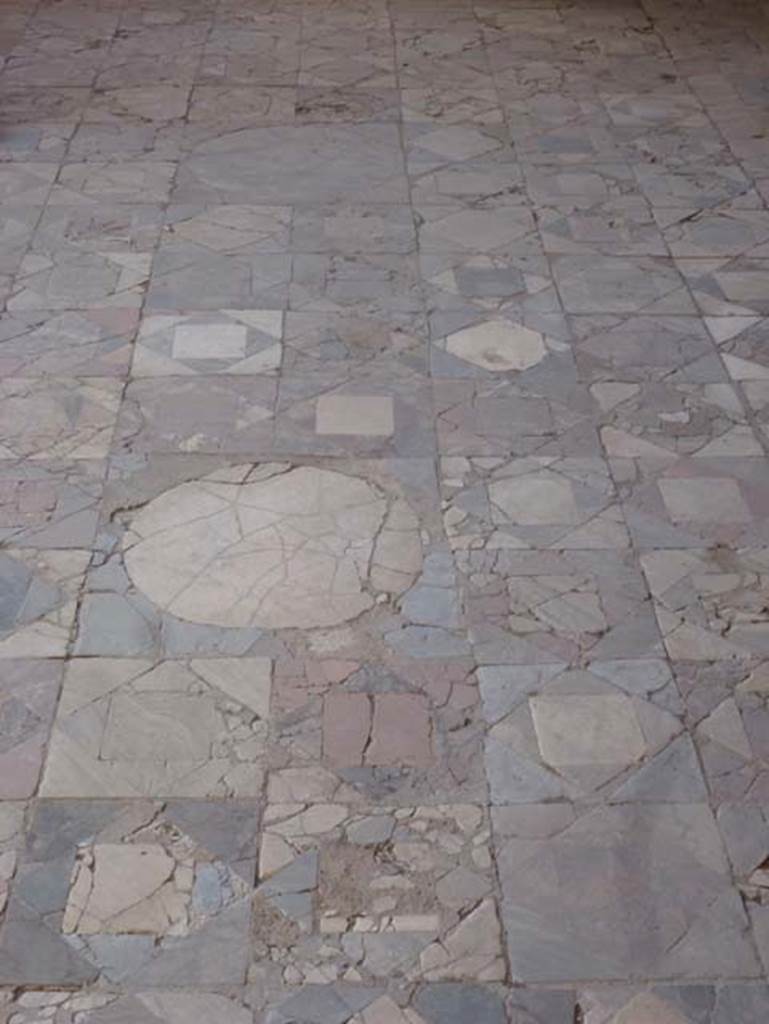 Ins. Or. 1. 2, Herculaneum. June 2012. Detail of opus sectile flooring in Marble Salon.
Photo courtesy of Michael Binns.